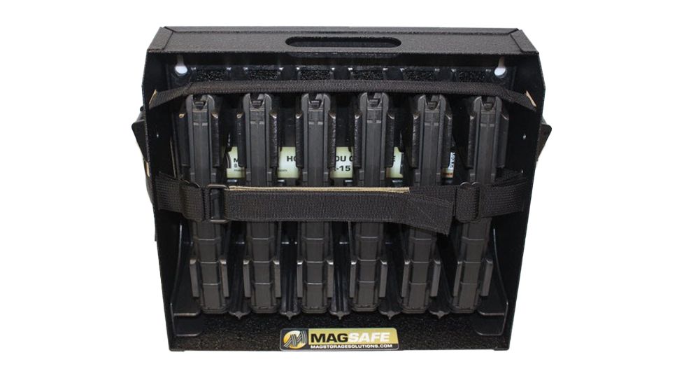 Mag Storage Solutions AR-15 Mag Safe-6, Black, MSSMSAF6C