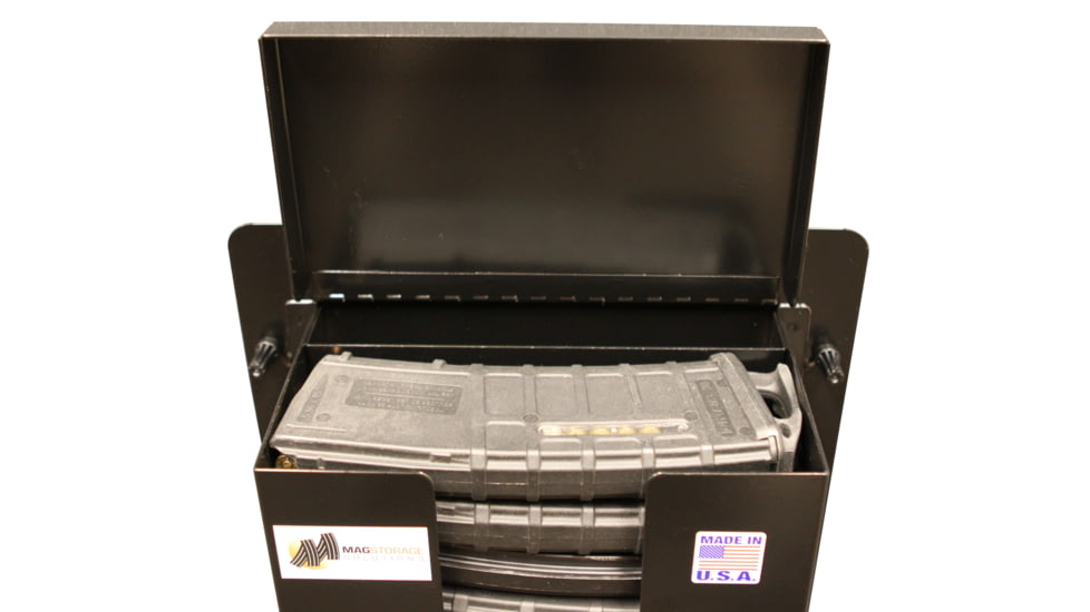 Mag Storage Solutions AR-15 Steel Magazine Dispenser, AR-15, Black, PZD-15