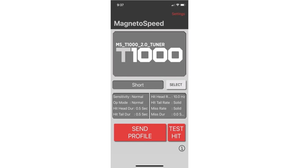 MagnetoSpeed T1000 Target Hit Indicator Gen 2, Led Light Illumineted, Red/Yelow, MS-T1000A