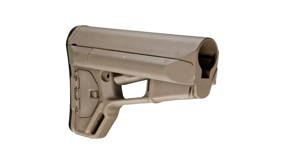 Magpul Industries ACS Rifle Stock w/Storage, Fits AR-15/M-16, Mil-Spec, Flat Dark Earth, MPIMAG370FDE
