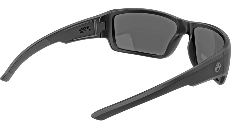 Magpul Industries Ascent Shooting Glasses, Black Frame, Gray Lens/Red Mirror, MAG1132-1-001-1140