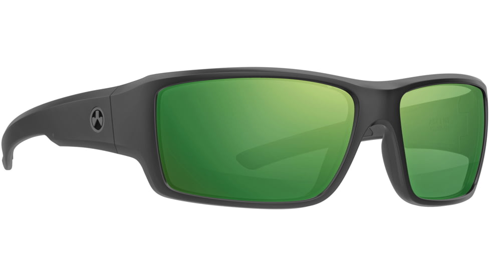 Magpul Industries Ascent Shooting Glasses, Black Frame, Violet Lens/Green Mirror, MAG1132-1-001-4050
