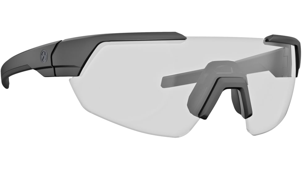 Magpul Industries Defiant Eyewear Shooting Glasses, Black Frame, Clear Lens, MAG1044-0-001-1000