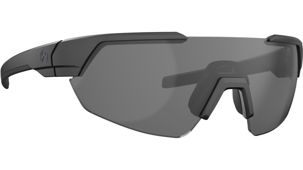 Magpul Industries Defiant Eyewear Shooting Glasses, Black Frame, Gray Lens, Polarized, MAG1044-1-001-1100