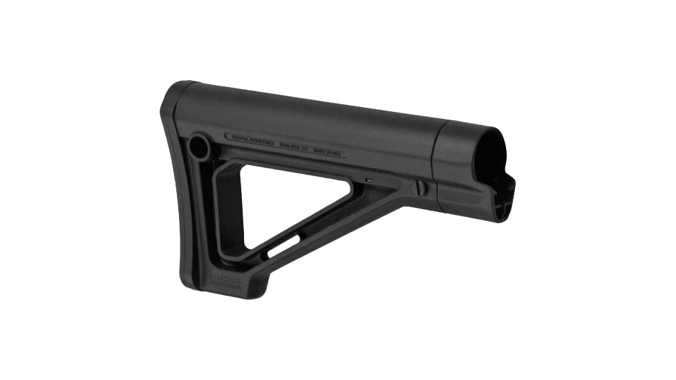 Magpul Industries MOE Fixed Carbine Mil-Spec Stock, AR-10/AR-15/SR-25, 8.8 in, Black, MAG480-BLK