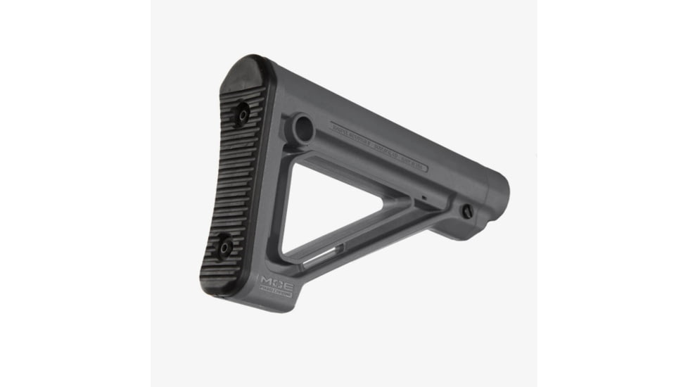 Magpul Industries MOE Fixed Carbine Mil-Spec Stock, AR-10/AR-15/SR-25, 8.8 in, Grey, MAG480-GRY