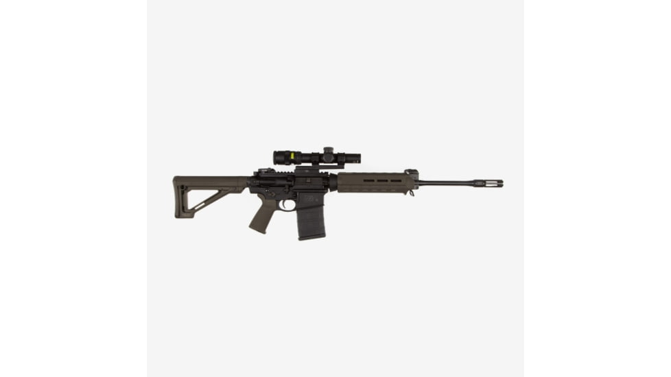 Magpul Industries MOE Fixed Carbine Mil-Spec Stock, AR-10/AR-15/SR-25, 8.8 in, Olive Drab, MAG480OD
