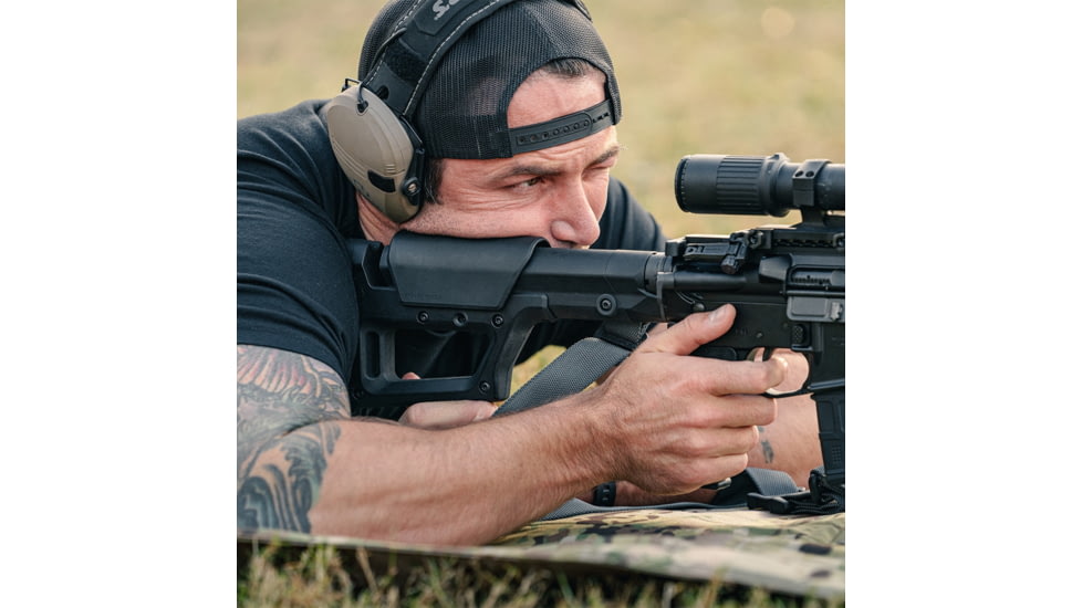 Magpul Industries PRS Lite Rifle Stock, AR10, AR15, M4, M16, M110, SR25, Black, MAG1159-BLK