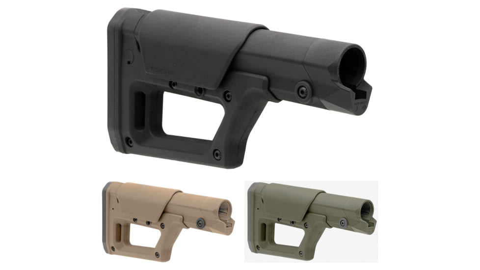 Magpul Industries PRS Lite Rifle Stock, Black, Flat Dark Earth, Olive Drab Green