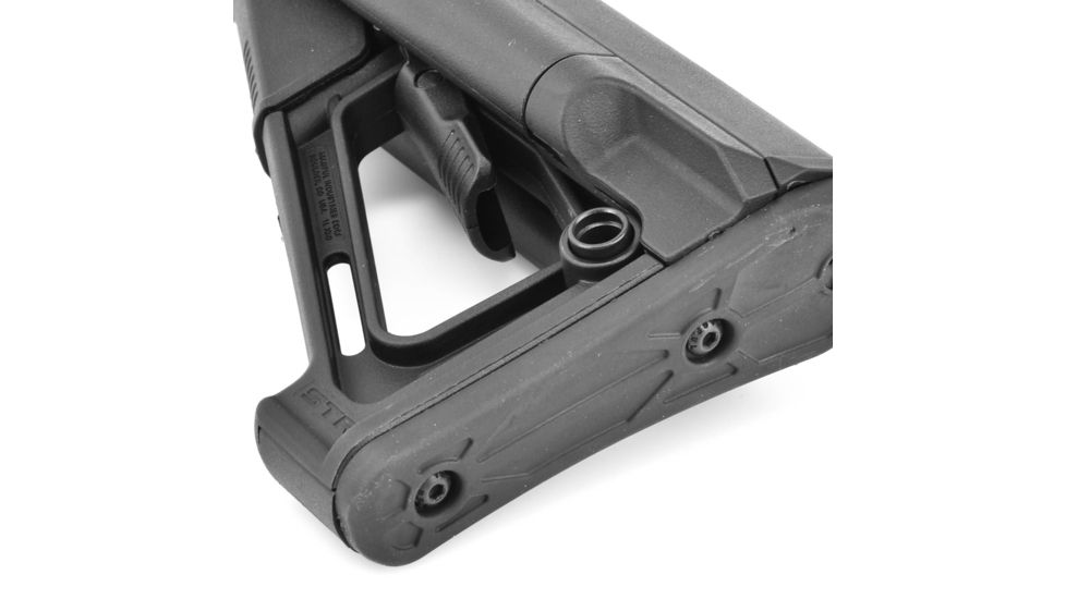 Magpul Industries STR Rifle Stock, Fits AR-15/M4, Commercial-Spec, Black MAG471BLK