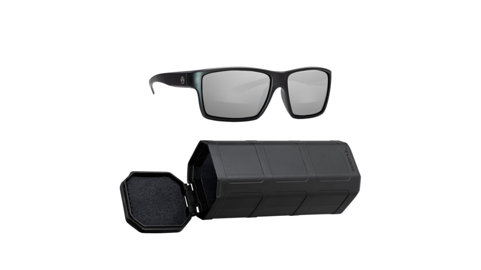 Magpul Industries Explorer Sunglasses - Men's, Polarized, Gray/Silver Mirror Lens, Black Frame, MAG1147-1-001-1110