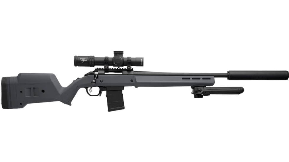 Magpul MAG1207-GRY Hunter American Stock Gray Adjustable Synthetic Stock With Al