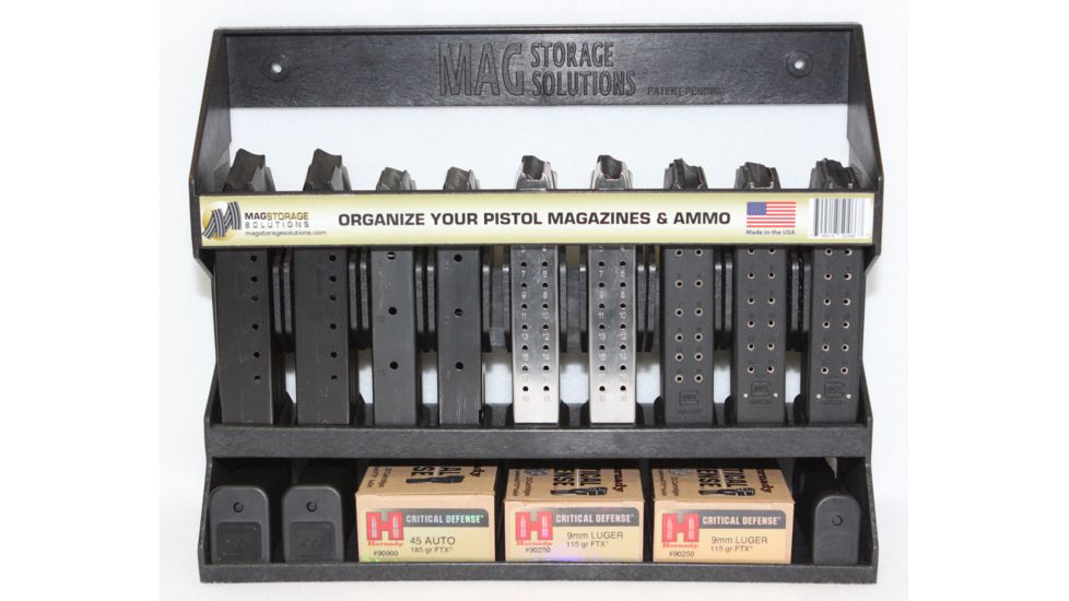 MagStorage Solutions Pistol Magazine Organizer, .22cal through .45cal, PISTOL