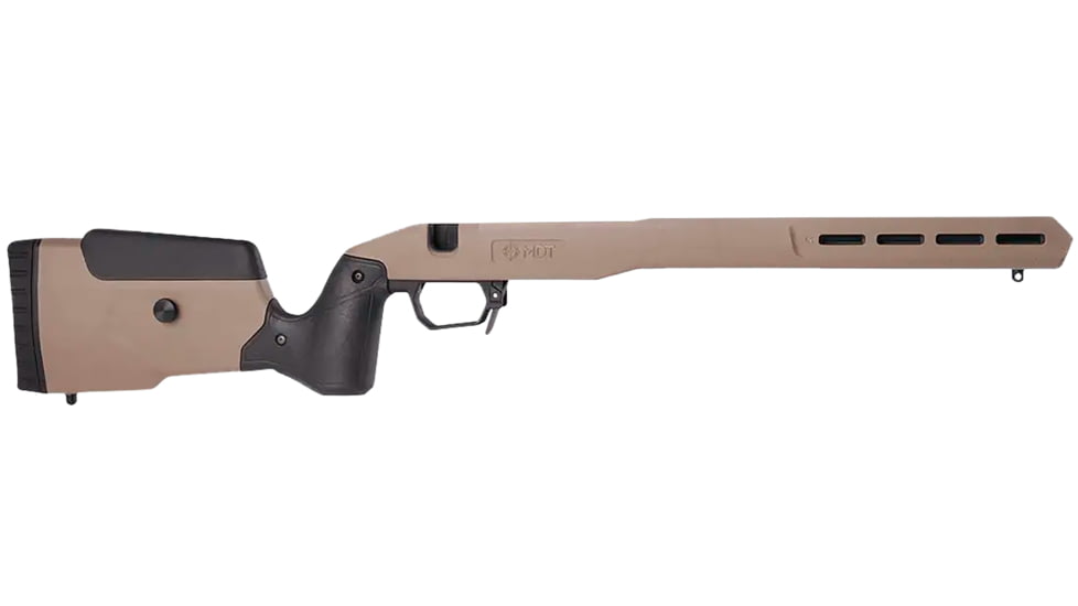 MDT Sporting Goods Inc, Ruger American LA 32.22in, Field Stock, FDE, 109545FDE