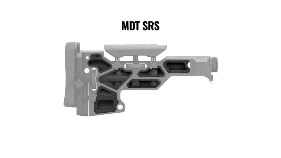 MDT Rubber Buttstock Dampeners, SRS, Black, 106922-BLK