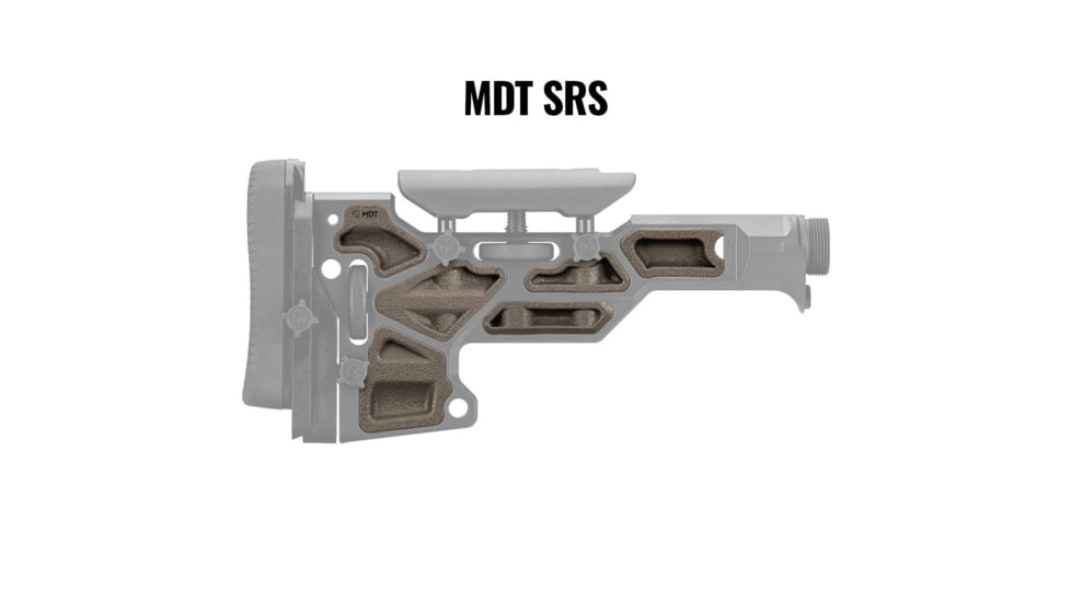 MDT Rubber Buttstock Dampeners, SRS, Flat Dark Earth, 106922-FDE
