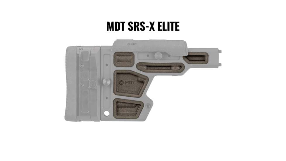 MDT Rubber Buttstock Dampeners, SRS-X Elite, Flat Dark Earth, 107249-FDE