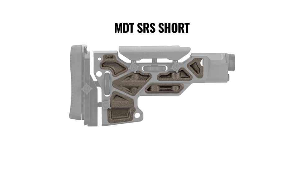 MDT Rubber Short Buttstock Dampeners, SRS, Flat Dark Earth, 106921-FDE