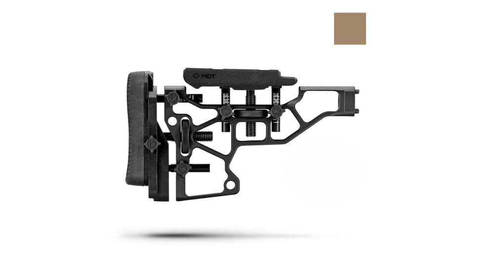 MDT SRS-X Premier Short Skeleton Rifle Stock, Flat Dark Earth, 105127-FDE