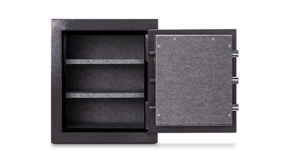 Mesa Safes Burglary and Fire Safe,4.1 cu ft,23.25x18.5x16in,Combination Lock, Hammered Grey MBF2620C