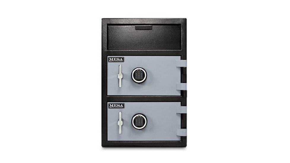 Mesa Safes Depository Safe,3.6 cu ft,2 Combination Locks,Two-Tone Black and Grey MFL3020CC