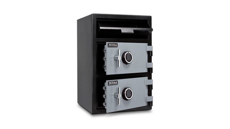 Mesa Safes Depository Safe,3.6 cu ft,2 Combination Locks,Two-Tone Black and Grey MFL3020CC