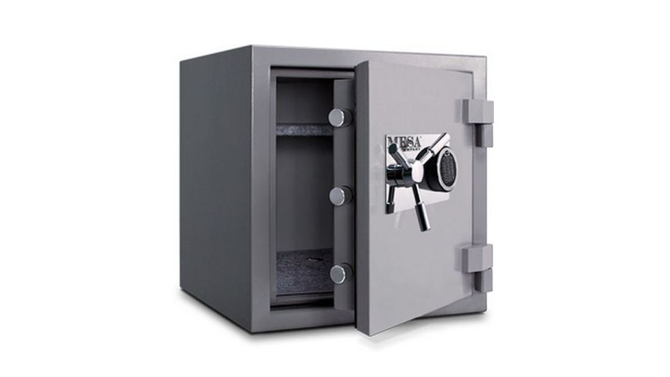 Mesa Safes High Security Burglary Fire Safe,2.4 cu ft,17.5x16x15in,Silver,Combination MSC2120C