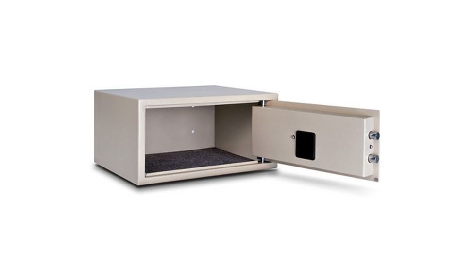 Mesa Safes Hotel Safe,1.2 cu ft,8.875x17.75x12.625in,Electronic Lock,Keyed Alike,Cream MHRC916E-WHTKA