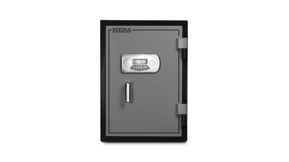Mesa Safes UL Classified Fire Safe,1.7 cu ft,17.625x13.75x12.25in,Electronic Lock,Two-Tone Black/Grey MF70E
