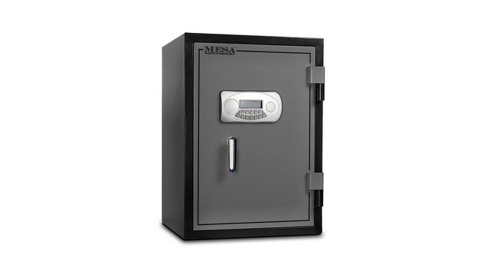 Mesa Safes UL Classified Fire Safe,1.7 cu ft,17.625x13.75x12.25in,Electronic Lock,Two-Tone Black/Grey MF70E