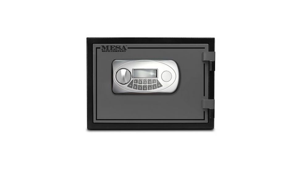 Mesa Safes UL Classified Fire Safe,0.4 cu ft,6.875x11.625x8.75in,Electronic Lock, Two-Tone Black/Grey MF30E