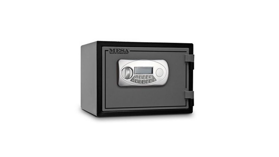 Mesa Safes UL Classified Fire Safe,0.4 cu ft,6.875x11.625x8.75in,Electronic Lock, Two-Tone Black/Grey MF30E
