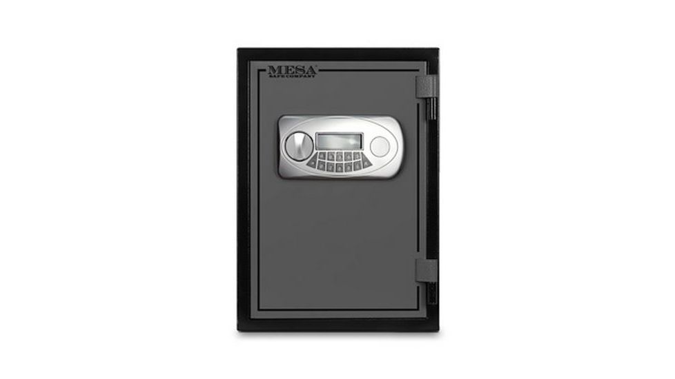 Mesa Safes UL Classified Fire Safe,0.6 cu ft,11.875x8.25x10.25in,Electronic Lock,Two-Tone Black/Grey MF50E