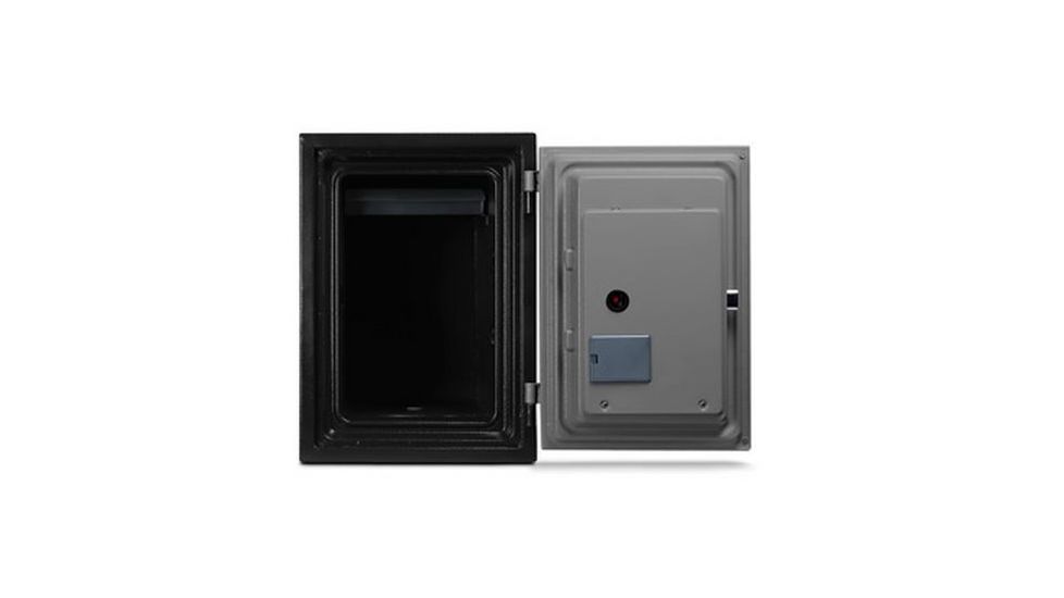 Mesa Safes UL Classified Fire Safe,0.6 cu ft,11.875x8.25x10.25in,Electronic Lock,Two-Tone Black/Grey MF50E