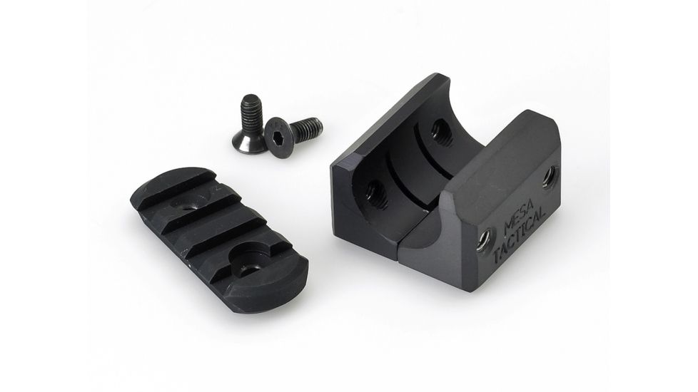 Mesa Tactical Barrel Clamp w/ Rail for Remington, 12-GA, Black, 90700
