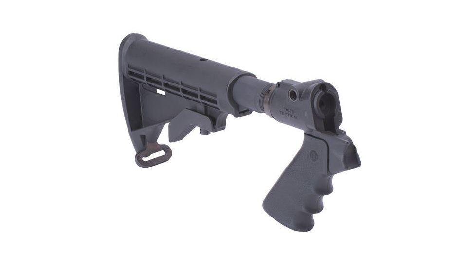 Mesa Tactical LEO Telescoping Stock Kit for Moss 500/590 and Mav 88, 12-GA, Black, 93180