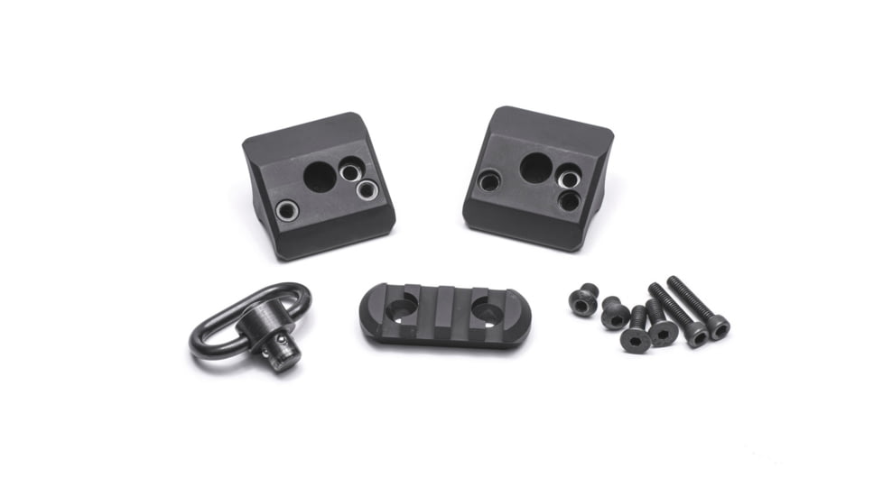 Mesa Tactical Magazine Clamp w/ Rail and Sling Swivel for Remington, 12-GA, Black, 93920