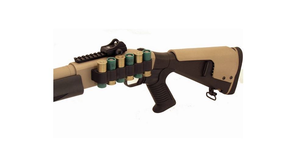 Mesa Tactical Urbino Two-Tone Pistol Grip Stock for Moss 930, Coyote Riser, Limbsaver, 12-GA, Black/Coyote 2-tone, 12.5in LoP, 94480