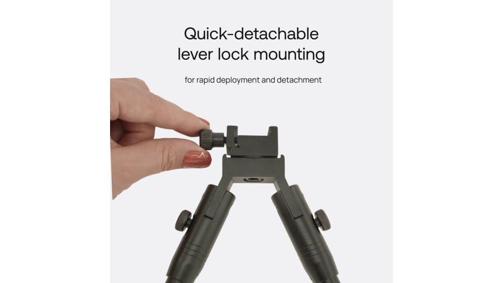 MIGHTY TACTICAL BP-01 Bipod, 6.2-6.7in Height Range, MT-BP-01