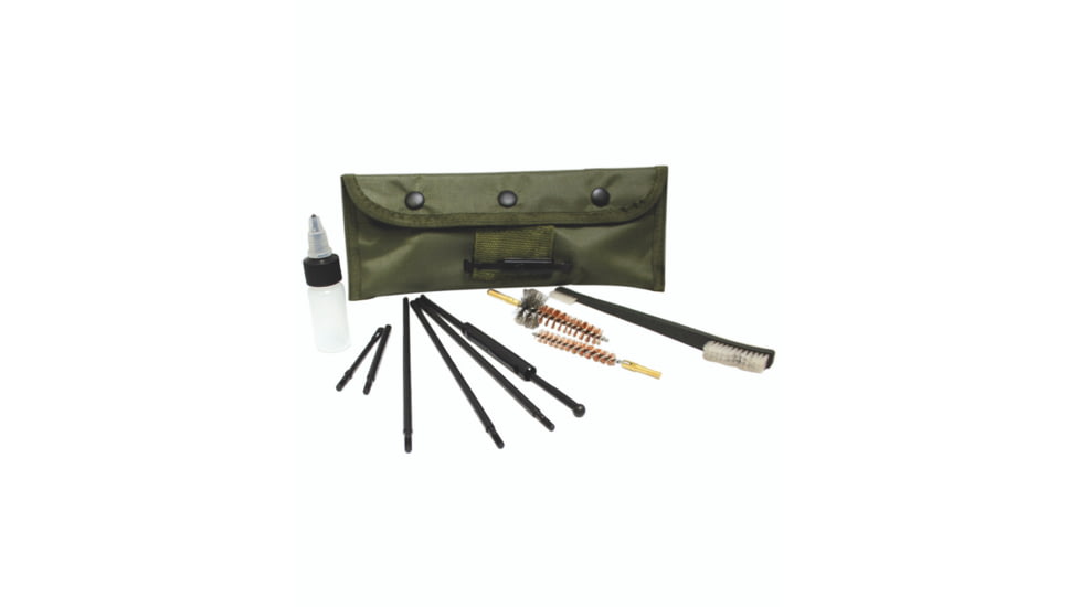MIL-TEC 7.62 Cleaning Kit, .312 Caliber, 11 Pieces, Olive Drab, 16171250