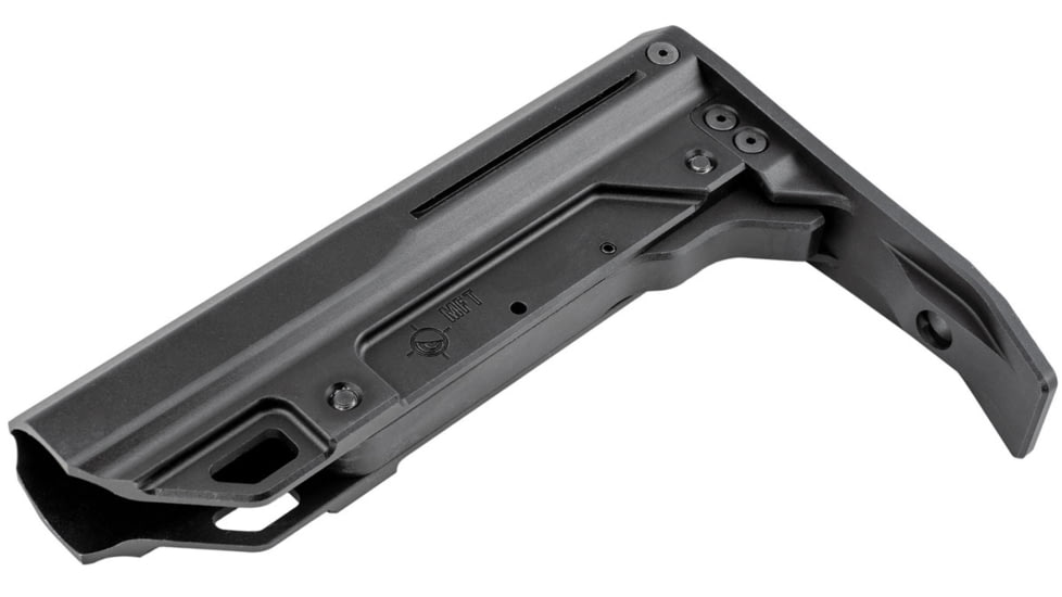 Mission First Tactical Battlelink Minimalist Mil-Spec Stock for AR-15, Black, Aluminum, BMSMIL-MTL-BL