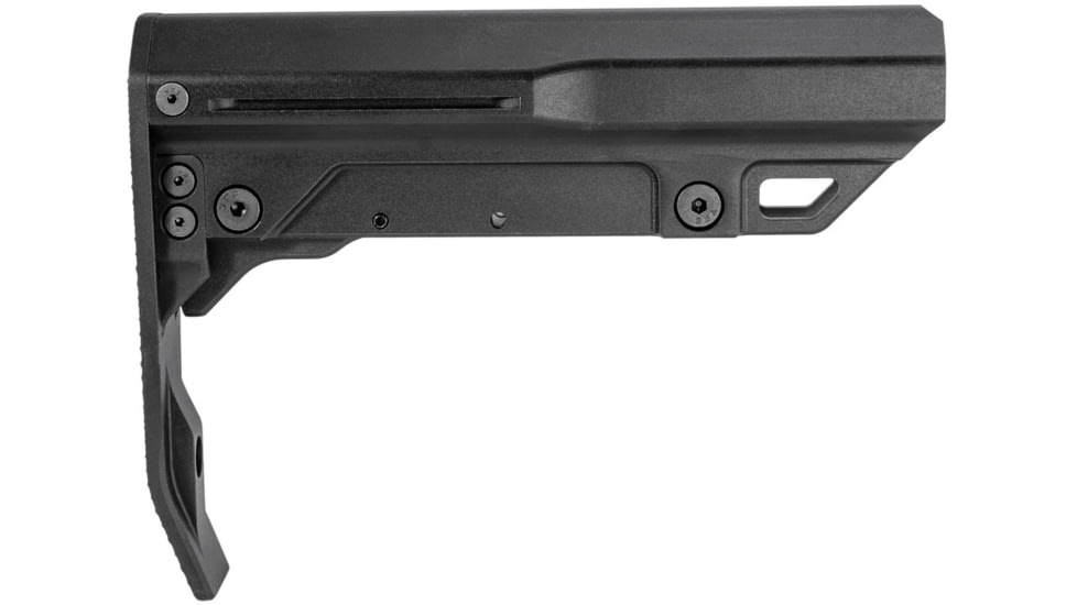 Mission First Tactical Battlelink Minimalist Mil-Spec Stock for AR-15, Black, Aluminum, BMSMIL-MTL-BL