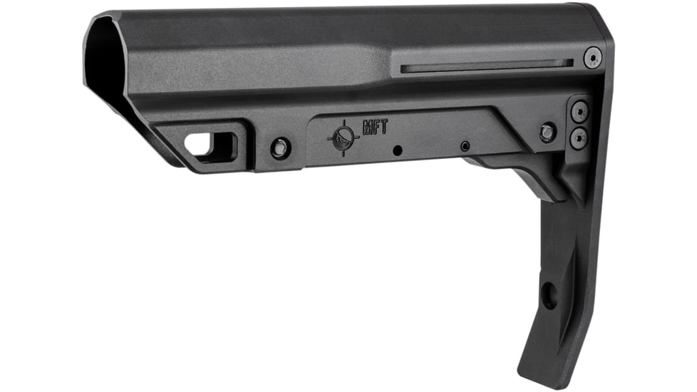 Mission First Tactical Battlelink Minimalist Mil-Spec Stock for AR-15, Black, Aluminum, BMSMIL-MTL-BL