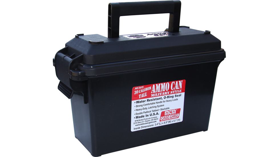 MTM Ammo Can 30 Caliber - Tall, Black AC30T-40
