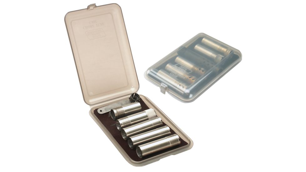 MTM Clear Smoke Choke Tube Case For 6 Extended Tubes CT641