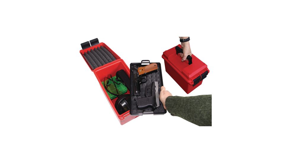 MTM Handgun Conceal Carry Case, Red, HCC-30