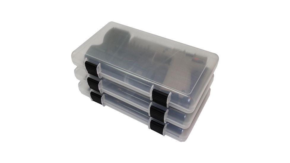 Mtm In-safe Handgun Storage Case 12'' Clear Smoke 3-pack