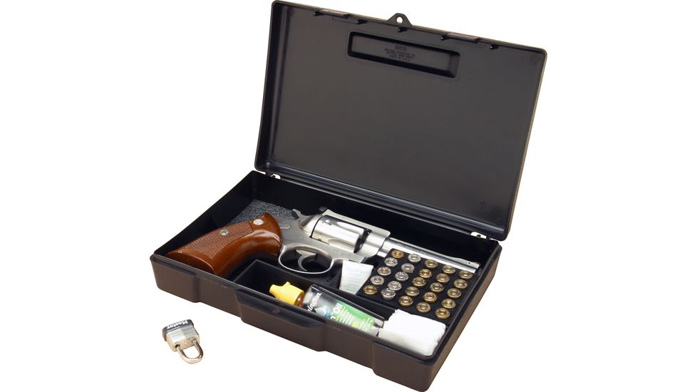 MTM Lockable Handgun Storage Box Black
