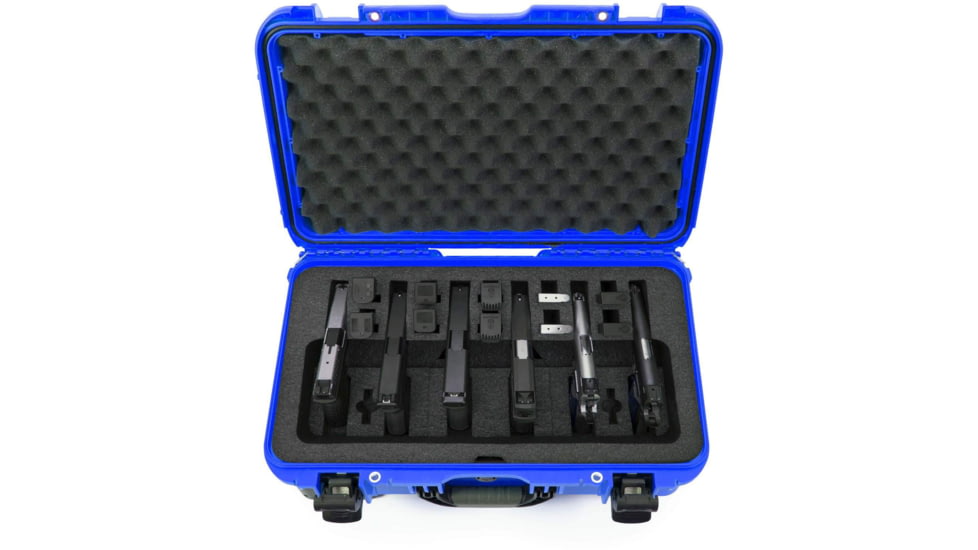 Nanuk 935 6UP Hard Pistol Case w/ 6 UP Pistol Foam, 22in, Blue, 935S-080BL-0A0-16708