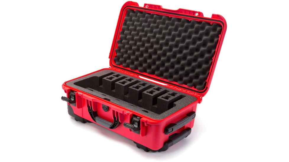 Nanuk 935 6UP Hard Pistol Case w/ 6 UP Pistol Foam, 22in, Red, 935S-080RD-0A0-16708